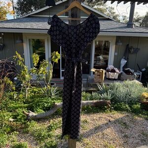 Ace & Jig Kasuri Jumpsuit with tie belt